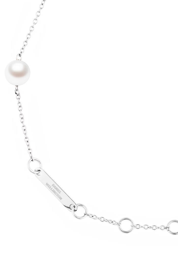 Akcesoria Daniel Wellington Bransoletka damska ze stali nierdzewnej Pearl Step DW00402106 srebrny