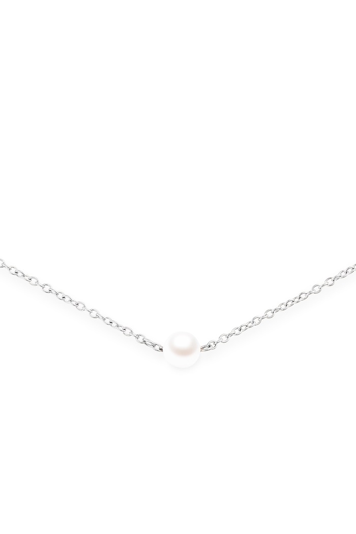 Daniel Wellington Naszyjnik damski ze stali nierdzewnej Pearl Step DW00402112 srebrny AW26
