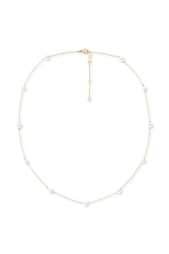 Daniel Wellington Naszyjnik damski pozłacany Pearl Step złoty DW00402113