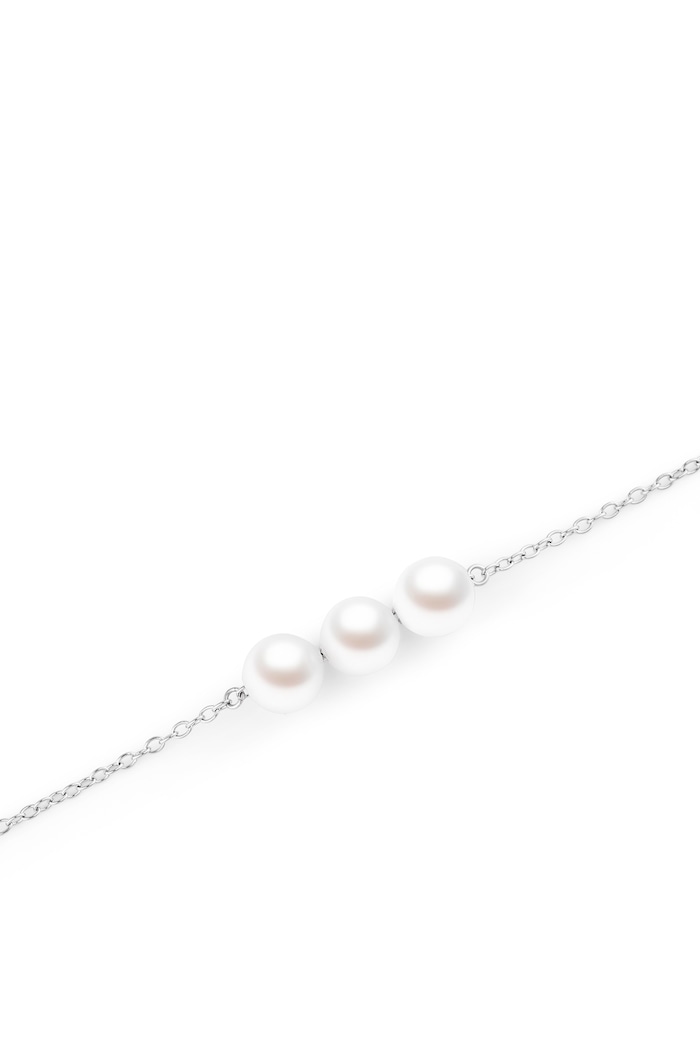 Daniel Wellington Bransoletka damska ze stali nierdzewnej Pearl Trio DW00402103 srebrny AW26