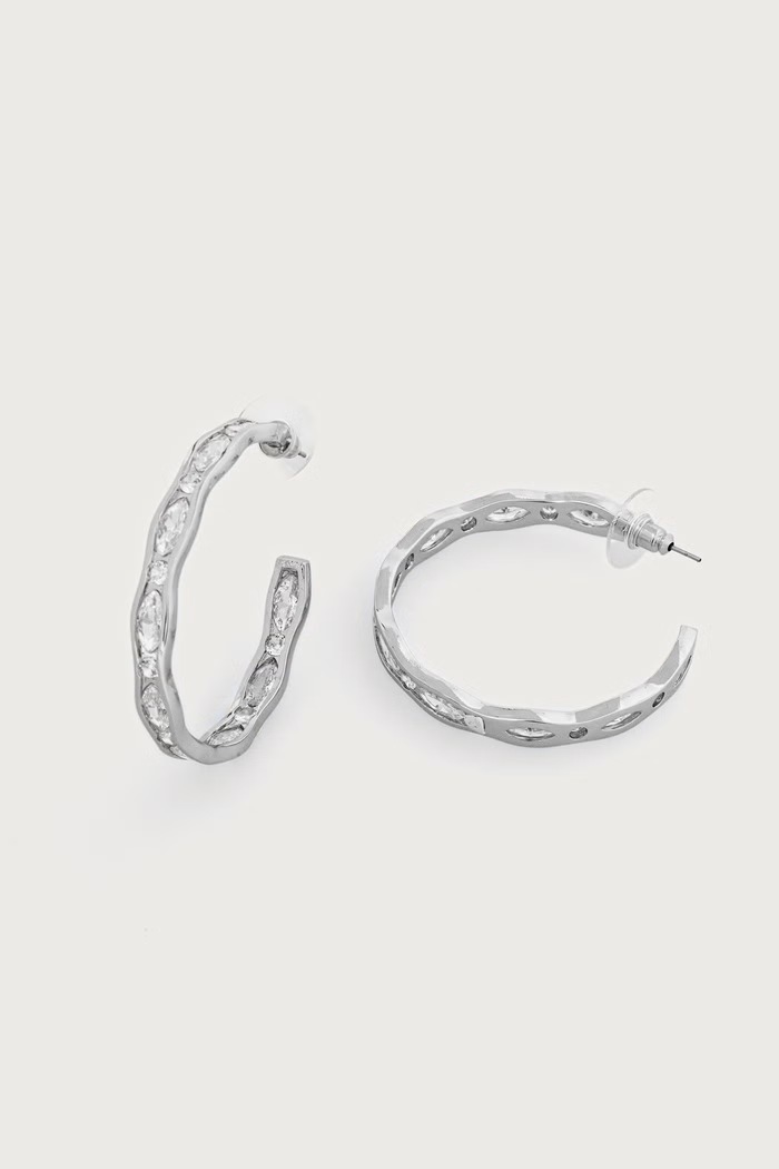 Aldo Naušnice za žene metalne s cirkonom CYNTHYAMINI CYNTHYAMINI.973 srebrna AW26