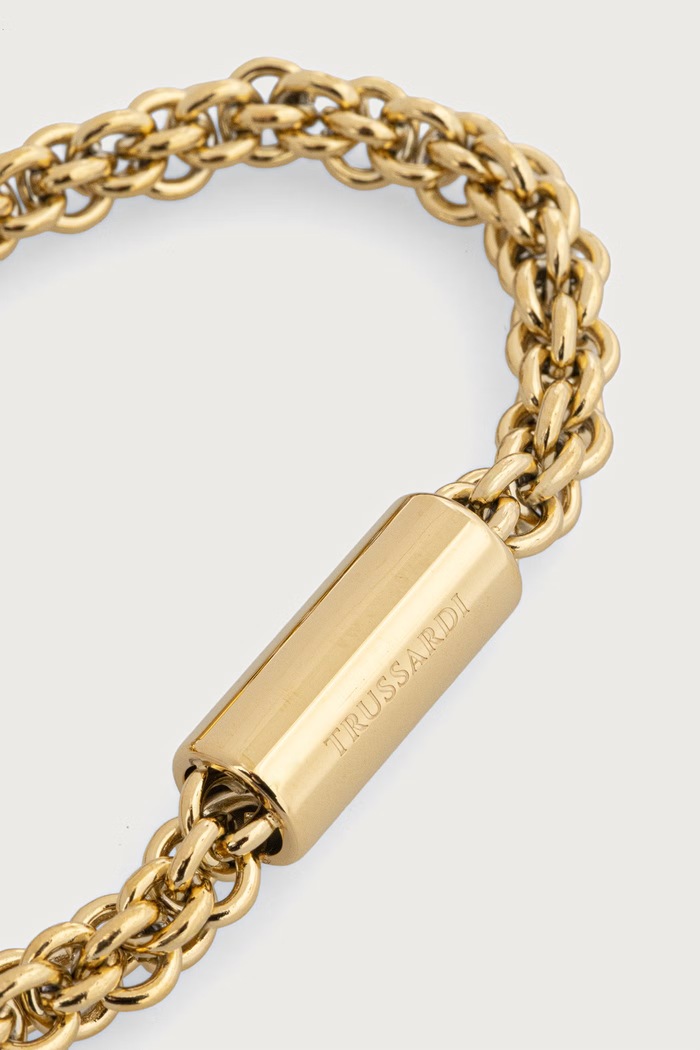 Trussardi Bransoletka damska ze stali nierdzewnej TJAXA46 złoty AW26