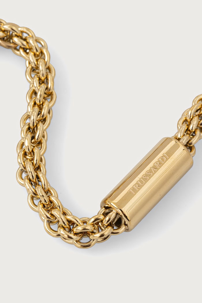 Trussardi Naszyjnik damski ze stali nierdzewnej TJAXA43 złoty AW26