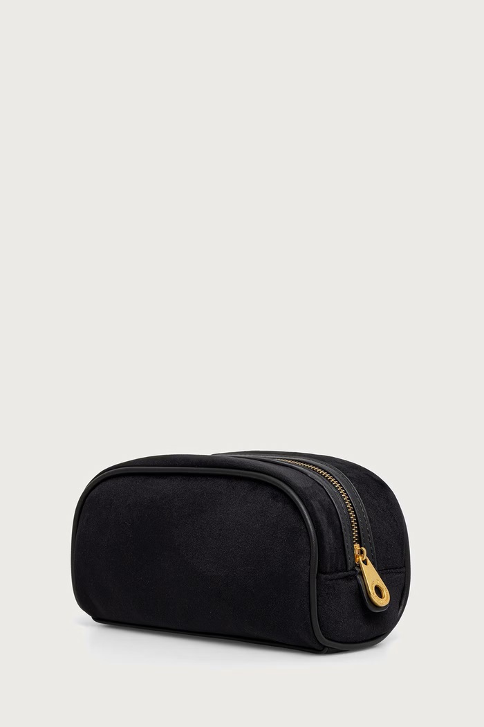 Juicy Couture Kosmetyczka damska welurowa TAYLOR BEJ2699G5WPO czarny AW26