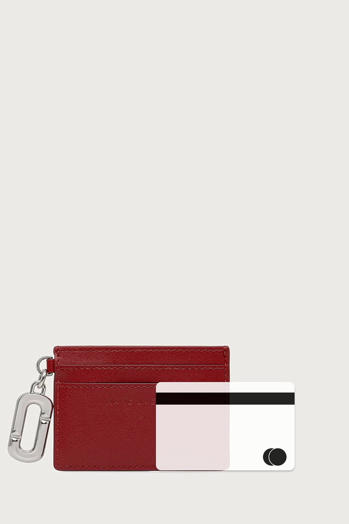 Custodia per le carte da donna in pelle CARD CASE MARC JACOBS rosso 2P6SMP016S01