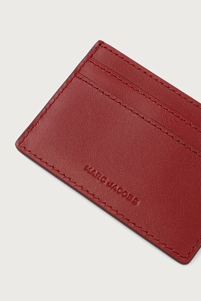 Accessori MARC JACOBS Custodia per le carte da donna in pelle CARD CASE 2P6SMP016S01 rosso
