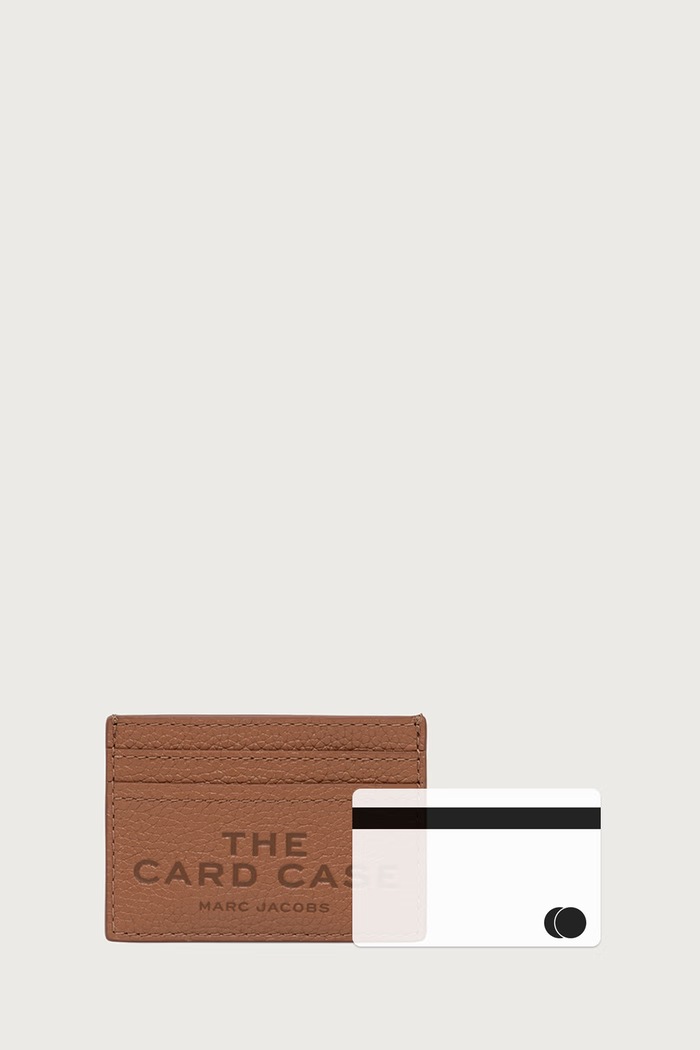Θήκη για κάρτες γυναικεία δερμάτινη THE CARD CASE MARC JACOBS 2P4SMP045S02 καφέ