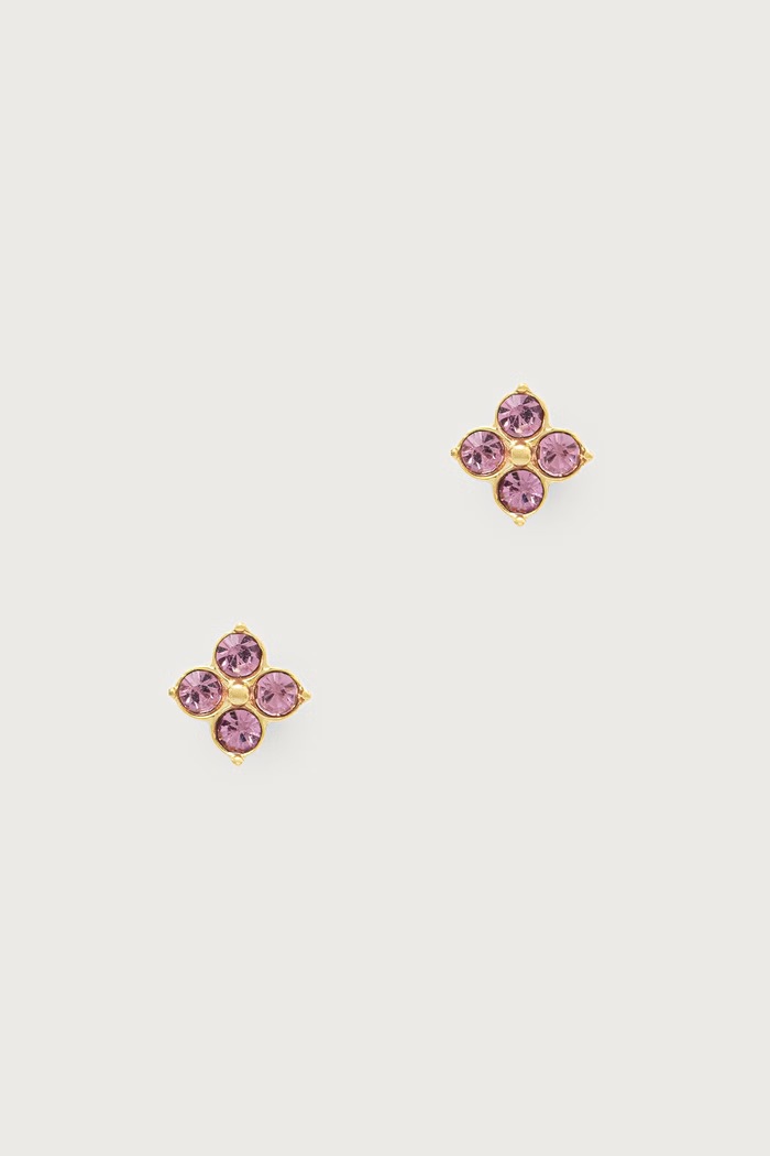 Guess Komplet biżuterii damski ze stali nierdzewnej SECRET GARDEN JUBS06.060JW złoty AW26
