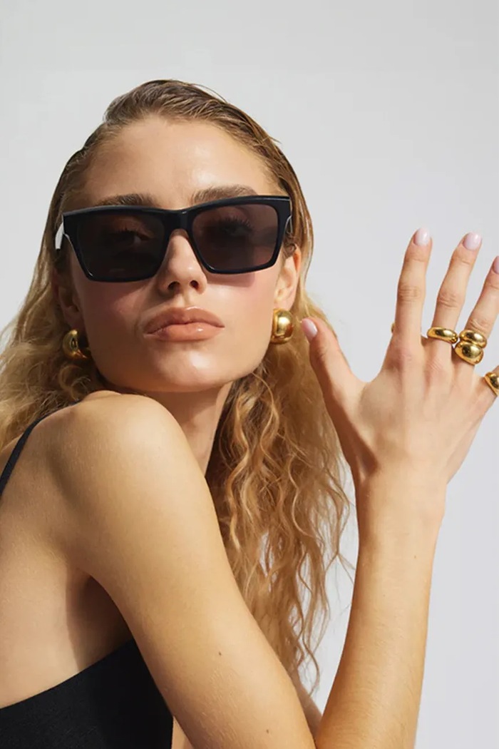 Dodatki BERRIES prstan ženski pozlačen Viva Gold Mini Ring PE136FG zlata