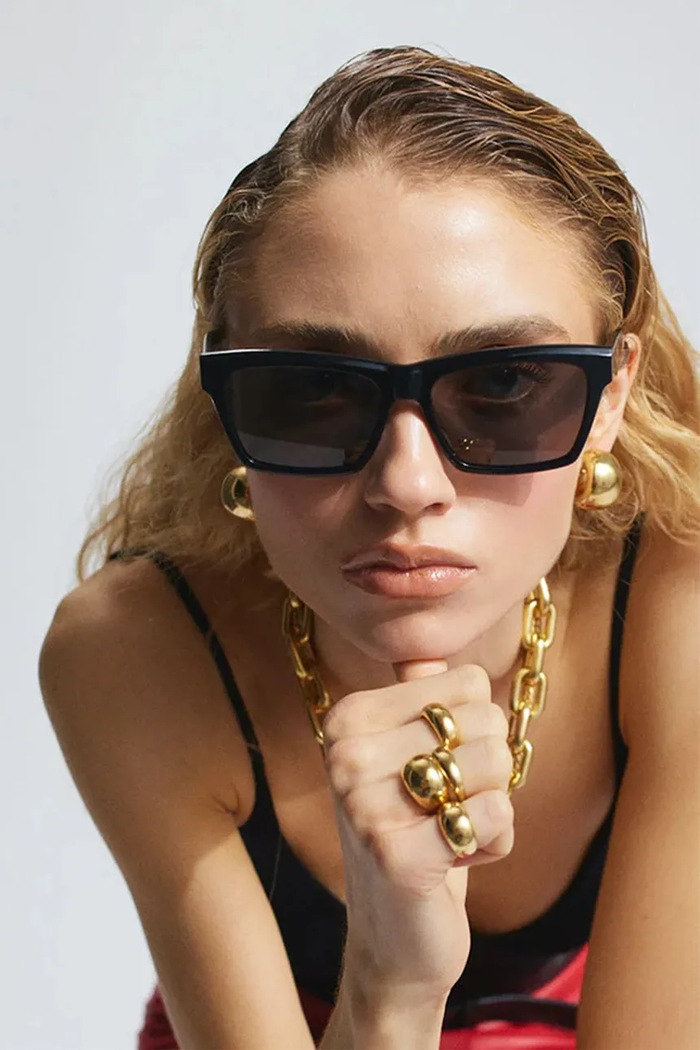 BERRIES prstan ženski pozlačen Viva Gold Mini Ring zlata PE136FG