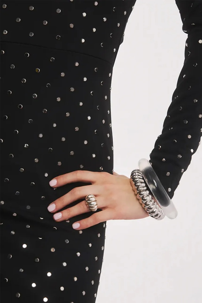Dodatki BERRIES prstan ženski srebrni Groove silver ring PBG13S srebrna