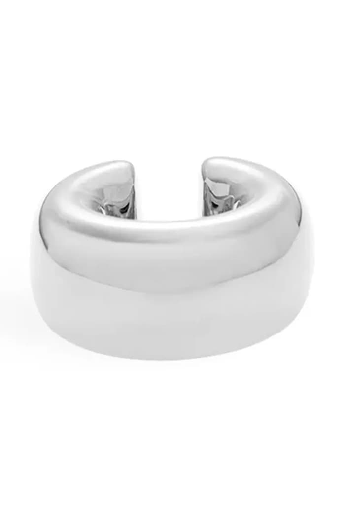 BERRIES uhan za uhelj ženski srebrni Ring Silver Ear Cuff srebrna NEP015BS