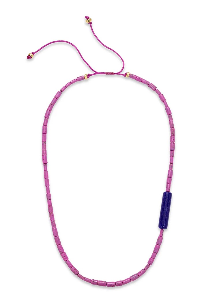 BERRIES ogrlica ženska Peony Necklace vijolična NWA025