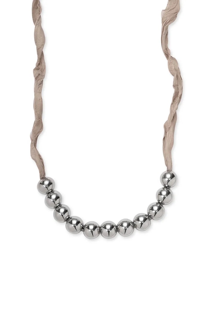 BERRIES ogrlica ženska Splash Bubbles SL Beads NWK006S srebrna AW26