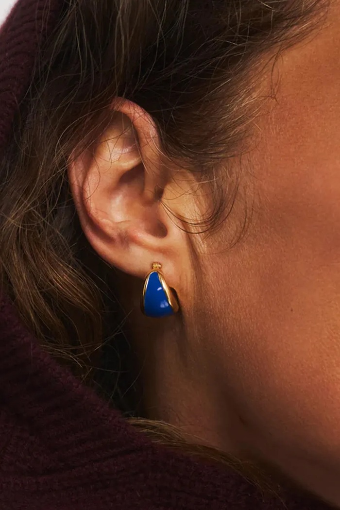 BERRIES naušnice za žene pozlaćene srebrne Viva Blueberry Earrings KE009G zlatna AW26