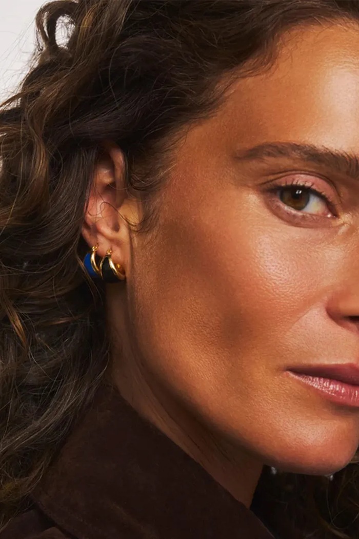 Dodaci BERRIES naušnice za žene pozlaćene srebrne Viva Blueberry Earrings KE009G zlatna