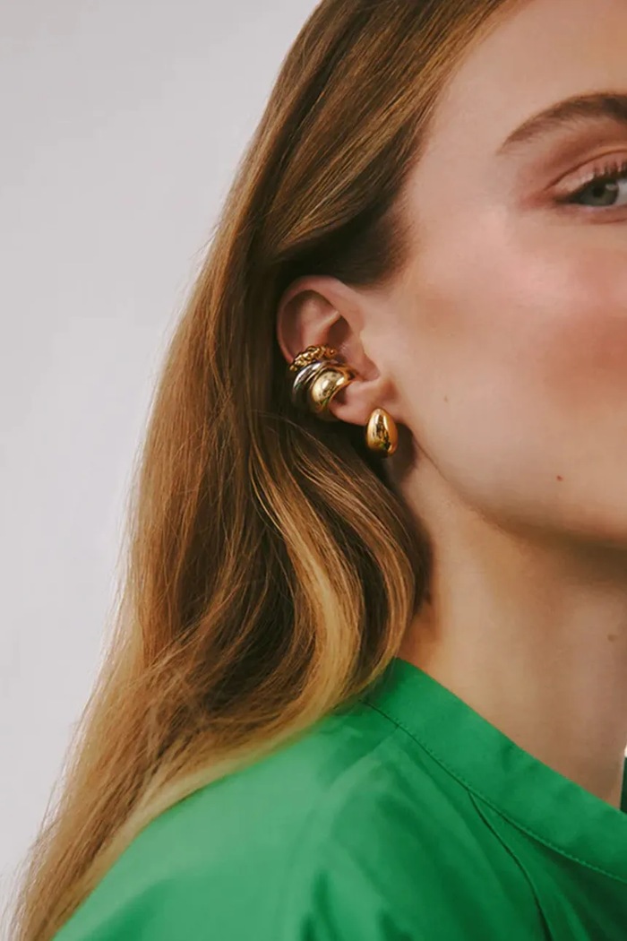 BERRIES naušnice za žene pozlaćene srebrne Eternal no.1 Earrings zlatna KE542FG