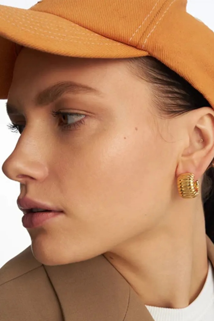 Náušnice dámske pozlátené strieborné Bott Earrings BERRIES KE098FG zlatá