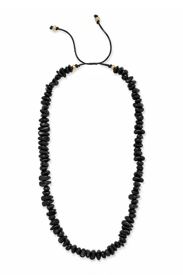 BERRIES Náhrdelník dámsky Flora Black Necklace čierna NWA026