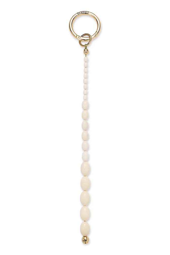 BERRIES Kľúčenka dámska Alabaster mini handbag charm biela GB031