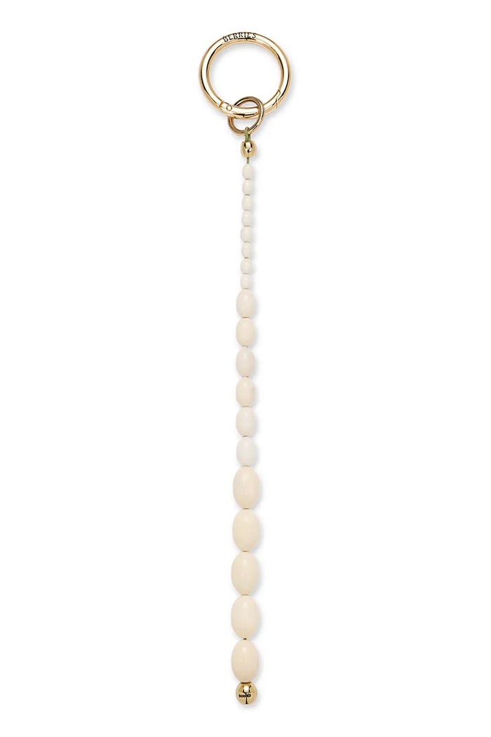 BERRIES Kľúčenka dámska Alabaster handbag charm biela GB032