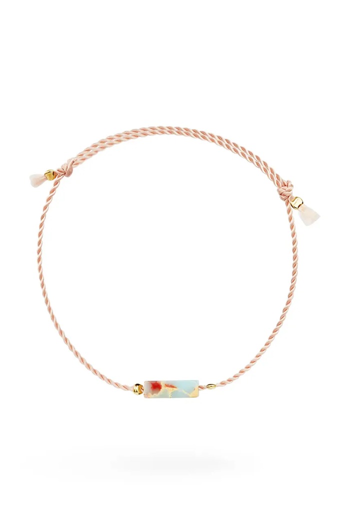 BERRIES Βραχιόλι γυναικείο Power of Self-care bracelet μπεζ BPO001SG