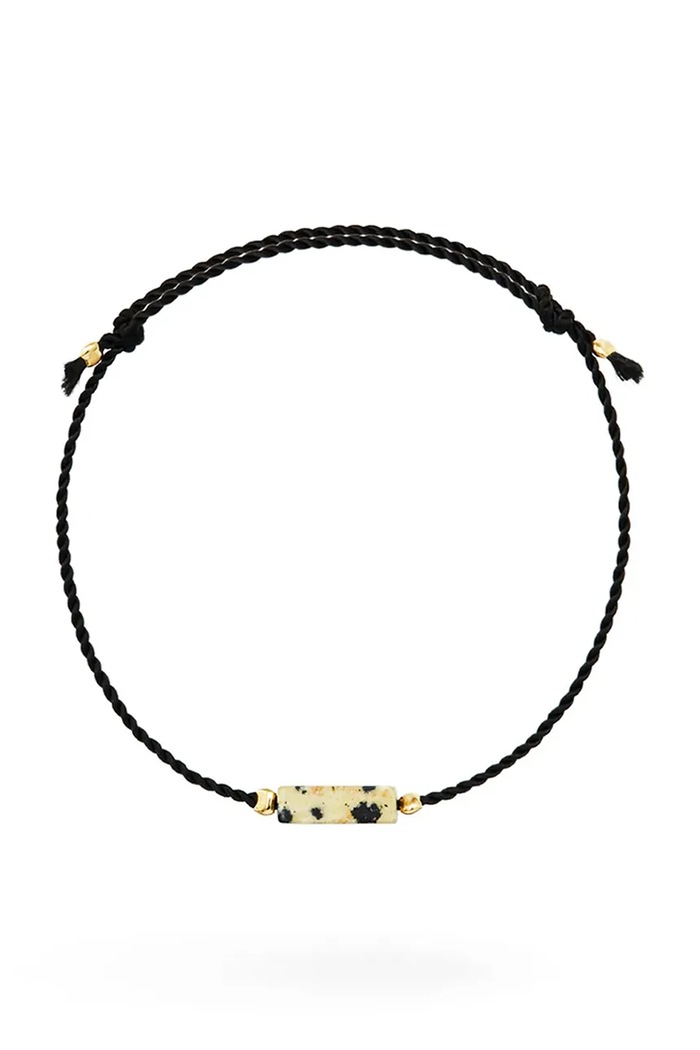 BERRIES Βραχιόλι γυναικείο ίασπις Power of Happiness bracelet μαύρο BPO006HG
