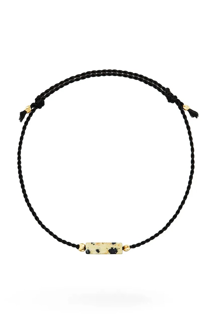 BERRIES Βραχιόλι γυναικείο ίασπις Power of Happiness bracelet μαύρο BPO006HG
