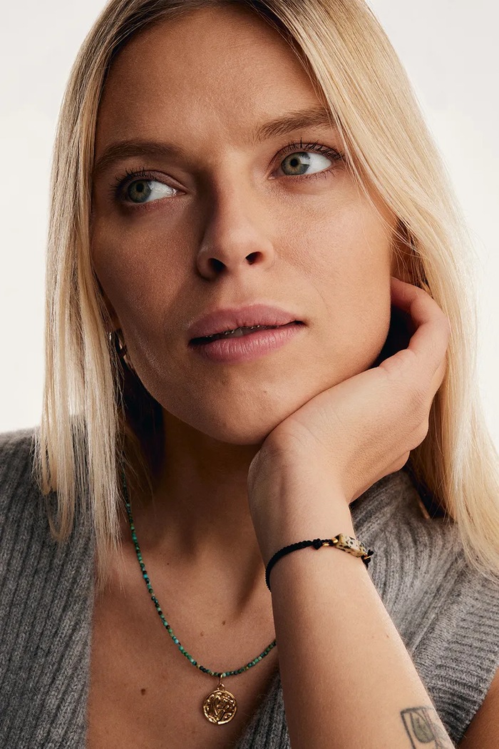 Αξεσουάρ BERRIES Βραχιόλι γυναικείο ίασπις Power of Happiness bracelet BPO006HG μαύρο