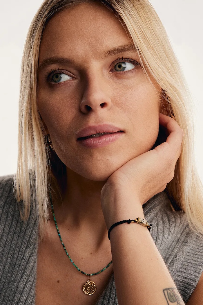 Αξεσουάρ BERRIES Βραχιόλι γυναικείο ίασπις Power of Happiness bracelet BPO006HG μαύρο