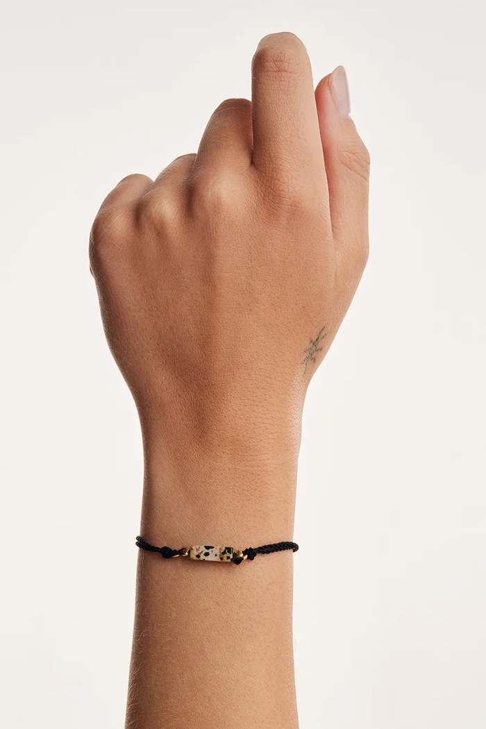 Βραχιόλι γυναικείο ίασπις Power of Happiness bracelet BERRIES BPO006HG μαύρο