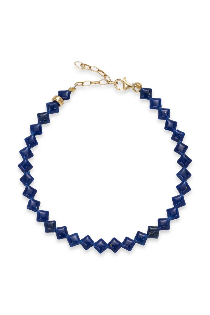 BERRIES Βραχιόλι ποδιού Γυναικείο Wiggler Anklet BWA009 σκούρο μπλε AW26