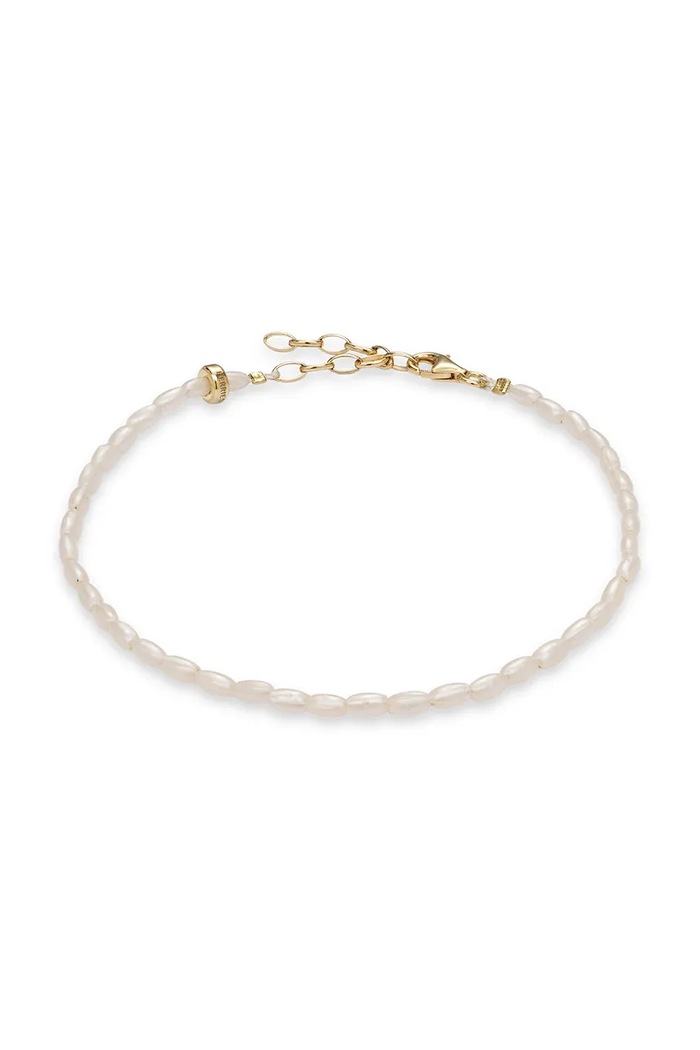 BERRIES Βραχιόλι ποδιού Γυναικείο Mulberry Anklet λευκό BWA010