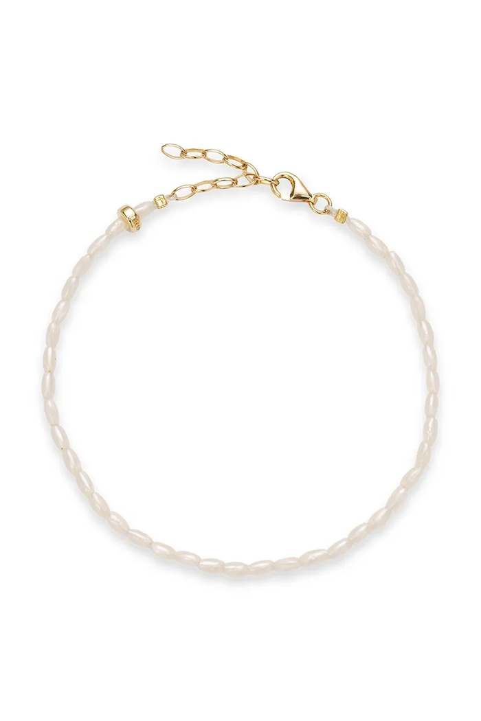BERRIES Βραχιόλι ποδιού Γυναικείο Mulberry Anklet BWA010 λευκό AW26