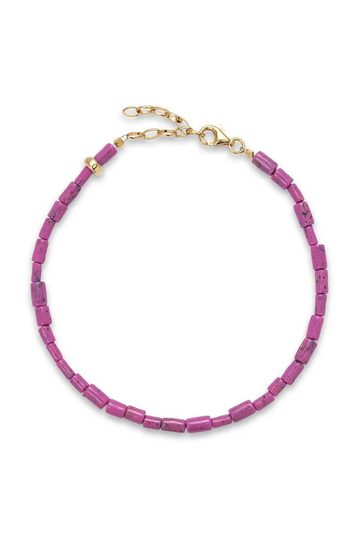 BERRIES Βραχιόλι ποδιού γυναικείο Meadow Anklet BWA013 μωβ AW26