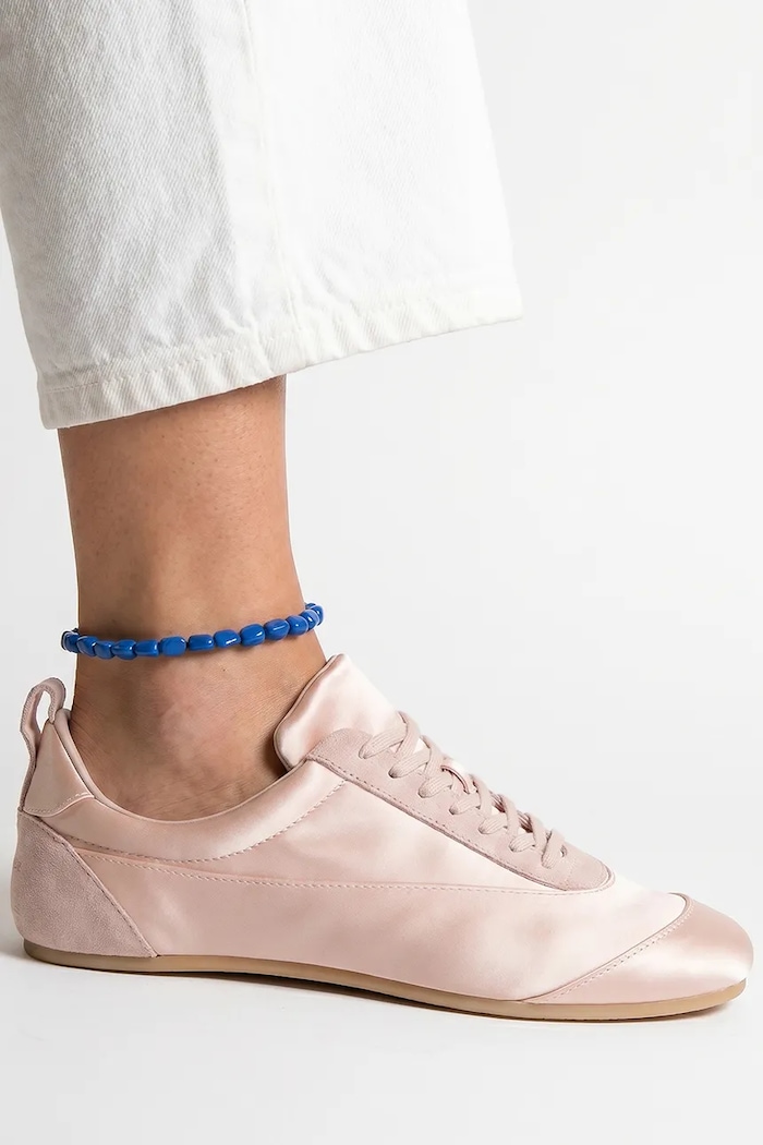 Βραχιόλι ποδιού γυναικείο Cornflower Anklet BERRIES BWA007 σκούρο μπλε