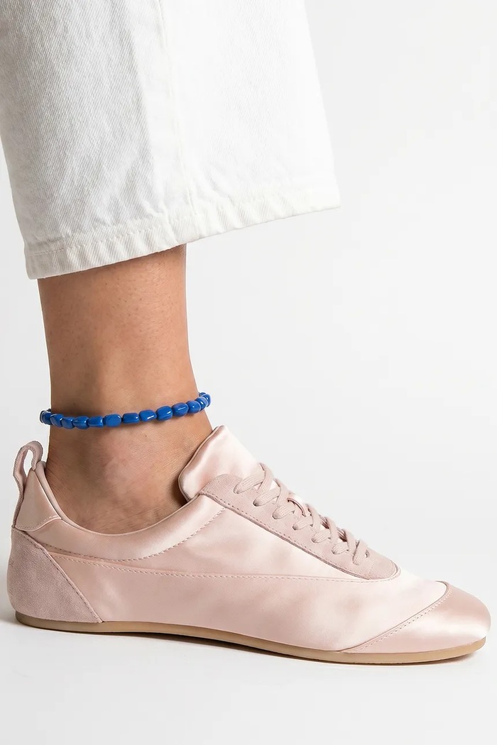 Βραχιόλι ποδιού γυναικείο Cornflower Anklet BERRIES BWA007 σκούρο μπλε