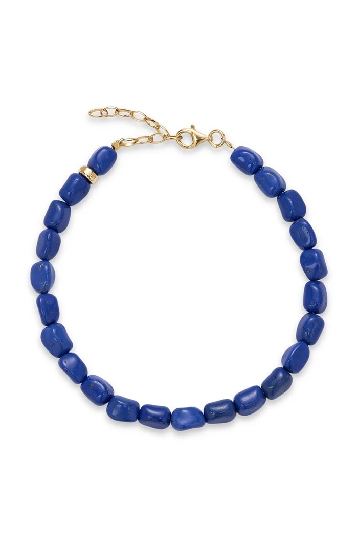 BERRIES Βραχιόλι ποδιού γυναικείο Cornflower Anklet BWA007 σκούρο μπλε AW26