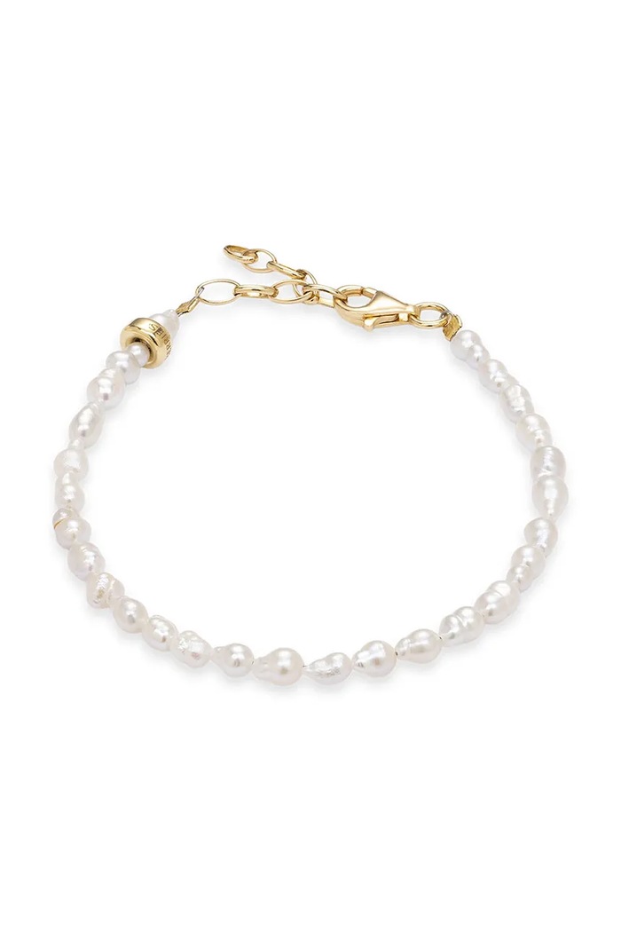 BERRIES Βραχιόλι γυναικείο μαργαριτάρι Dandelion Bracelet λευκό BWA005