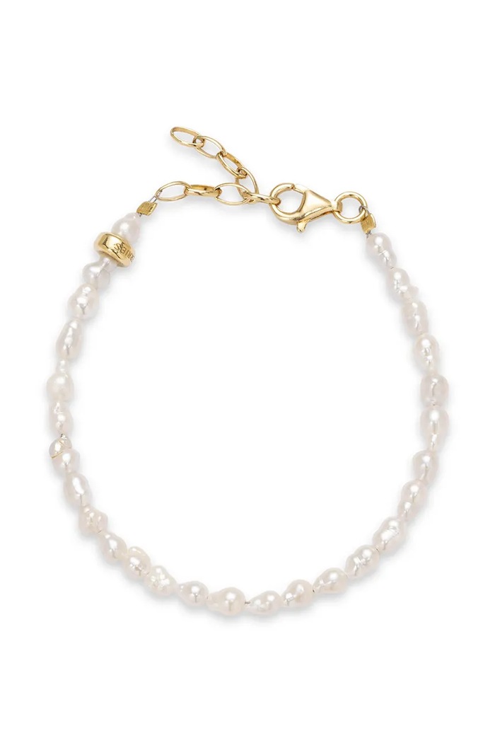 BERRIES Βραχιόλι γυναικείο μαργαριτάρι Dandelion Bracelet BWA005 λευκό AW26