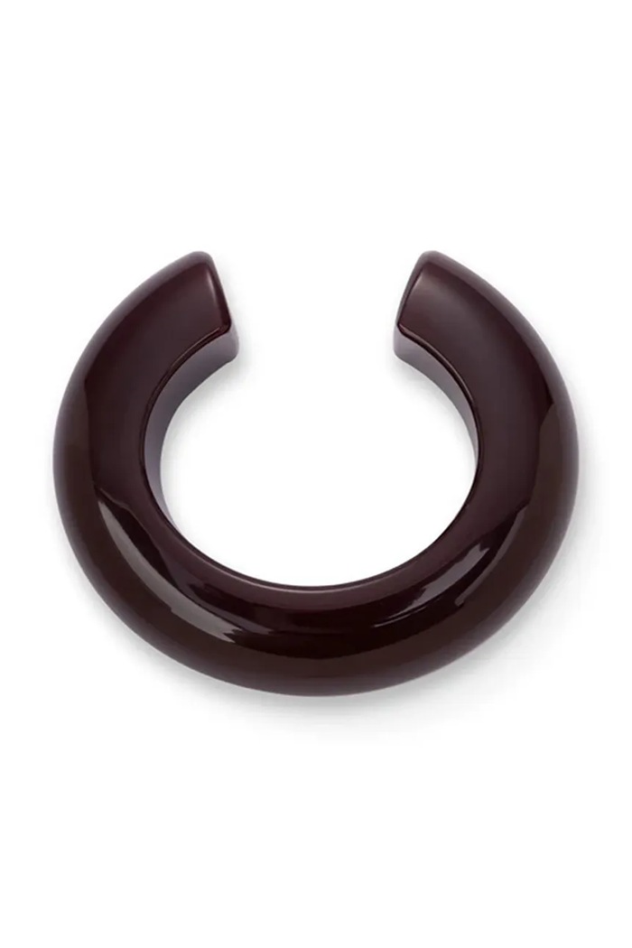 BERRIES Βραχιόλι γυναικείο Bangle Loop Burgundy μπορντό BZY018