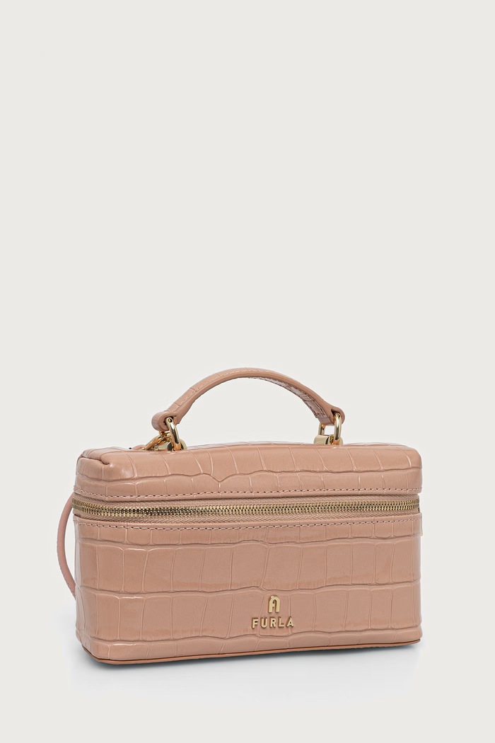 Furla Torebka crossbody damska skórzana Camelia Micro WE00625.BX4255.4910S różowy AW26