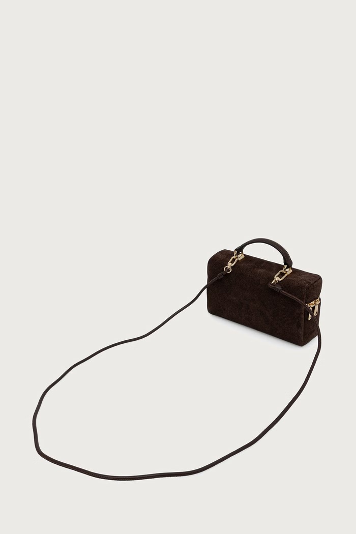 Akcesoria Furla Torebka crossbody damska zamszowa Camelia Micro WE00625.U10000.3244S brązowy