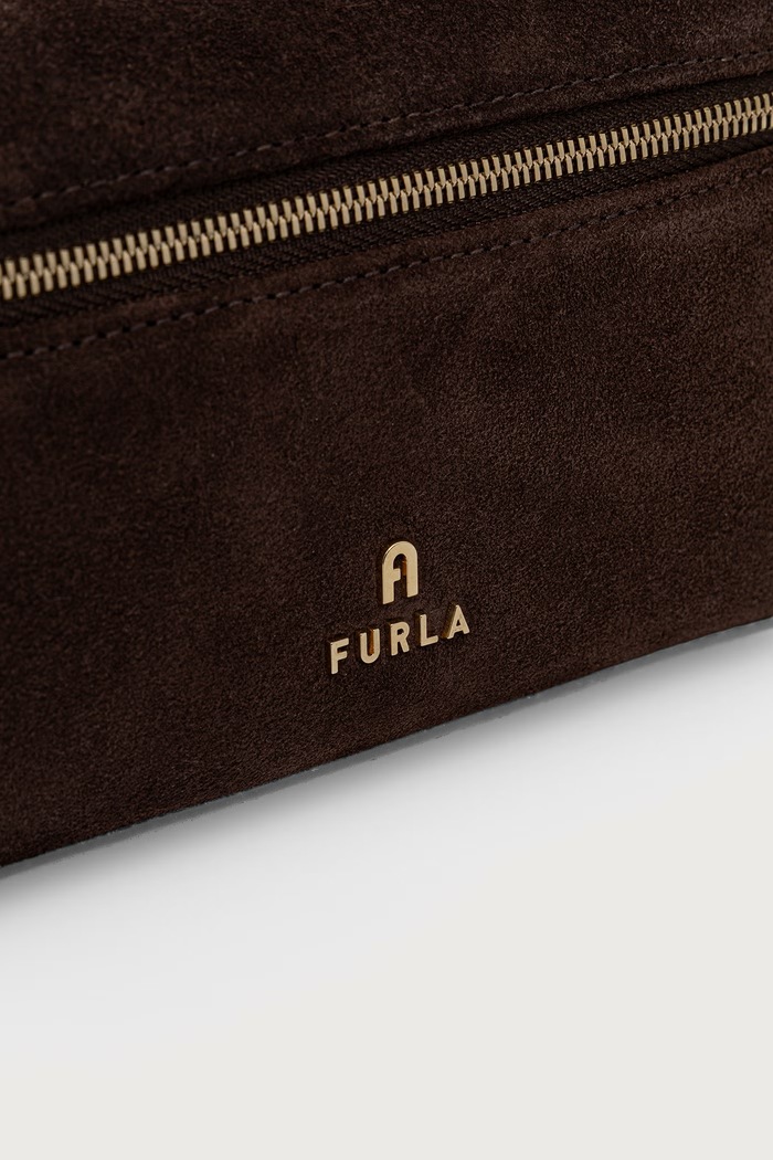 Torebka crossbody damska zamszowa Camelia Micro Furla WE00625.U10000.3244S brązowy