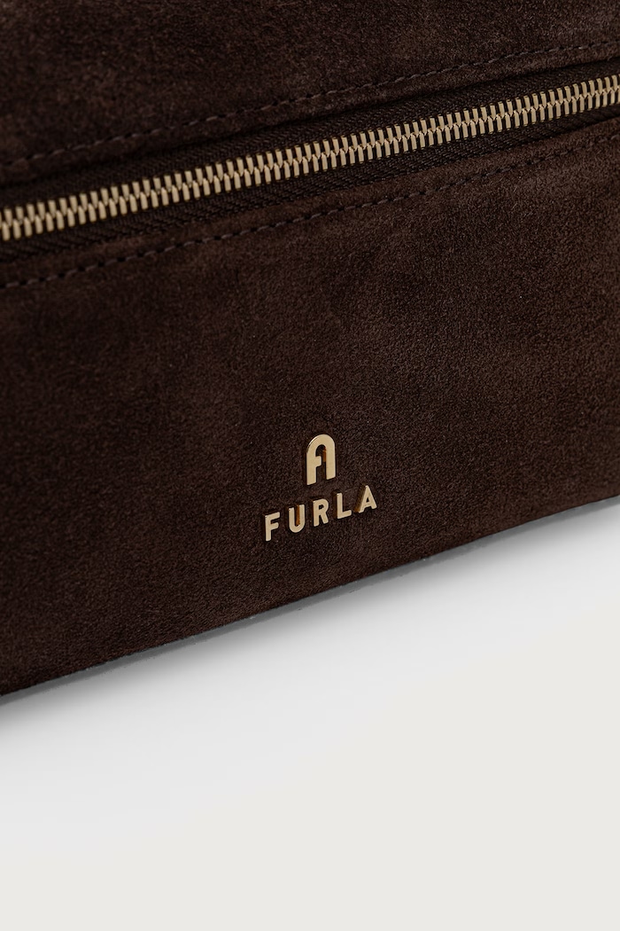 Torebka crossbody damska zamszowa Camelia Micro Furla WE00625.U10000.3244S brązowy