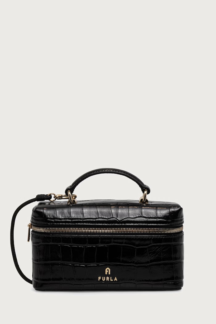 Furla Kosmetyczka damska skórzana Camelia Micro czarny WE00625.BX4255.O6000