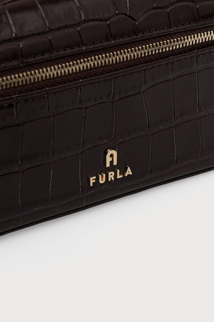 Kosmetyczka damska skórzana Camelia Micro Furla WE00625.BX4255.2460S brązowy