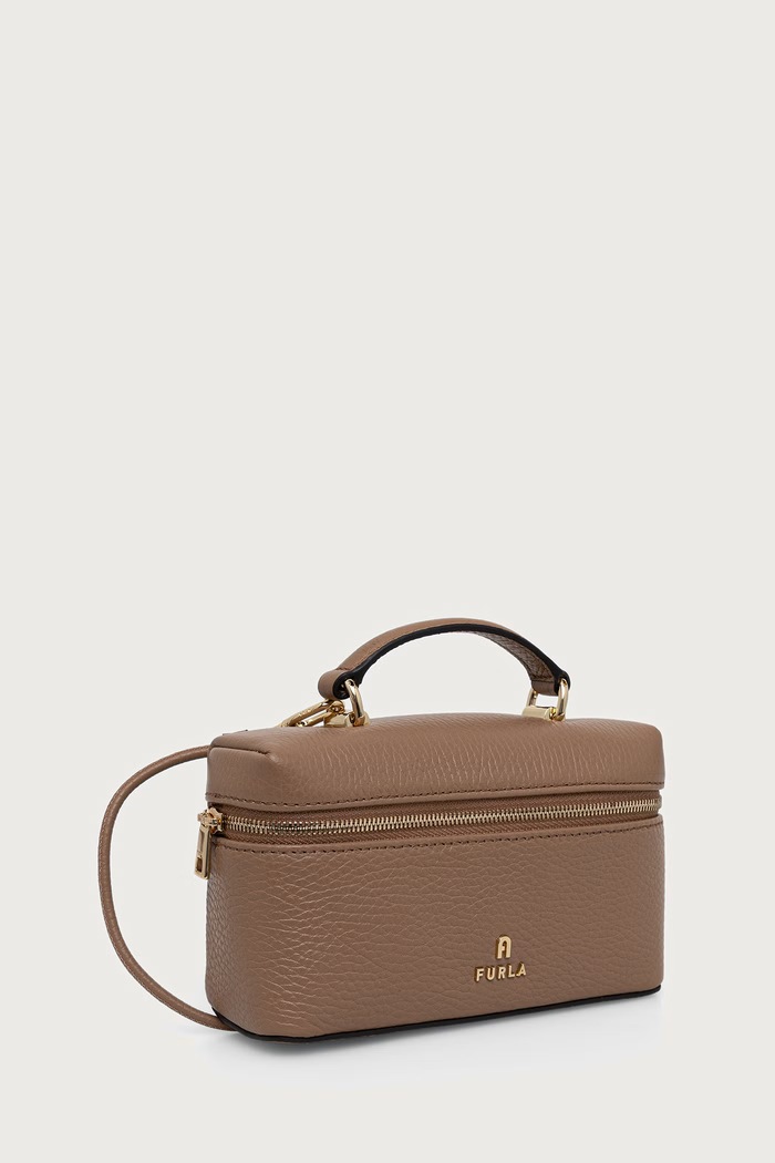 Furla Torebka crossbody damska skórzana Camelia Micro WE00625.HSF000.4489S brązowy AW26