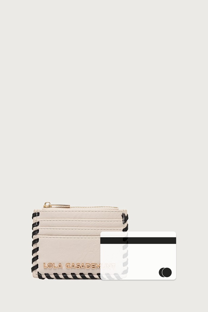 Portfel damski z imitacji skóry Lola Casademunt LS2612023 beżowy