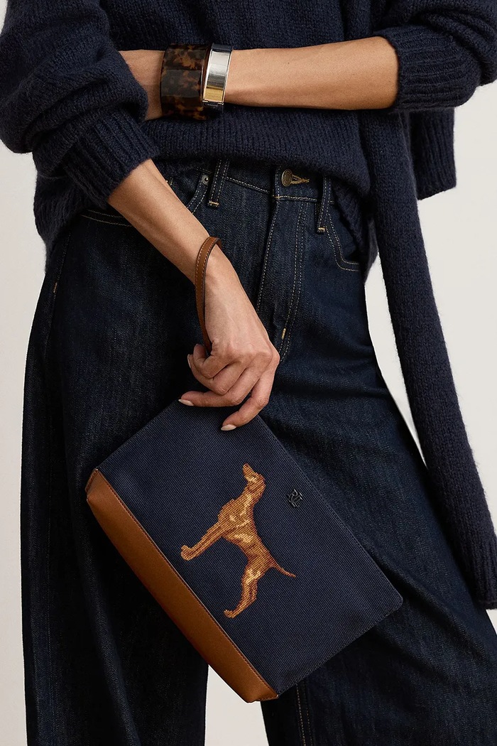 Lauren Ralph Lauren Kosmetyczka damska bawełniana 432P18736